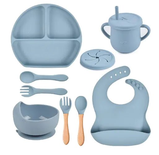 5Pcs/Set Silicone Children Tableware - PepitoStore