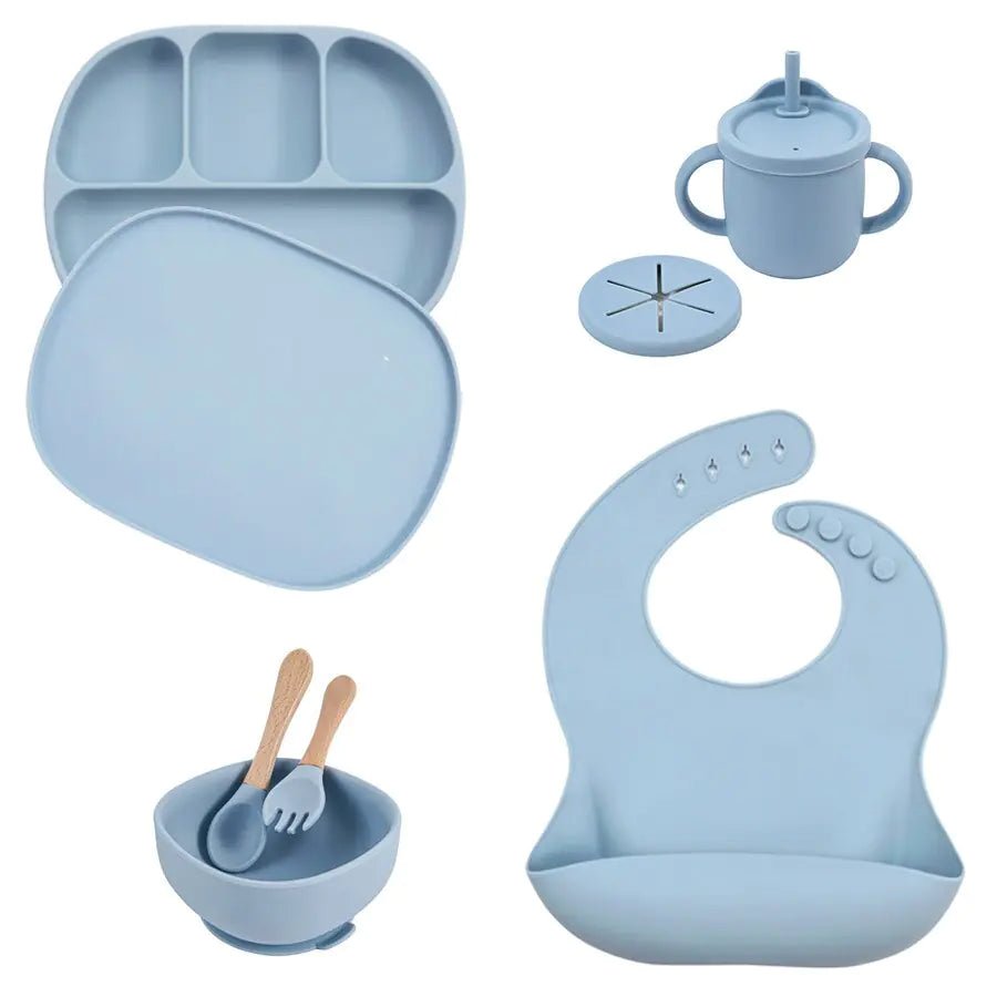 5Pcs/Set Silicone Children Tableware - PepitoStore