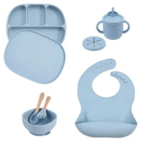 Thumbnail for 5Pcs/Set Silicone Children Tableware - PepitoStore