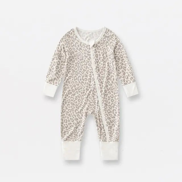 Bamboo Fiber Baby Zippered Romper