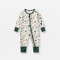 Thumbnail for Bamboo Fiber Baby Zippered Romper