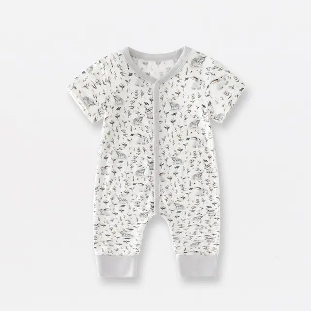 Bamboo Fiber Baby Zippered Romper