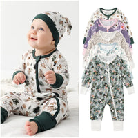 Thumbnail for Bamboo Fiber Baby Zippered Romper