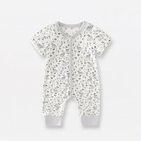 Thumbnail for Bamboo Fiber Baby Zippered Romper