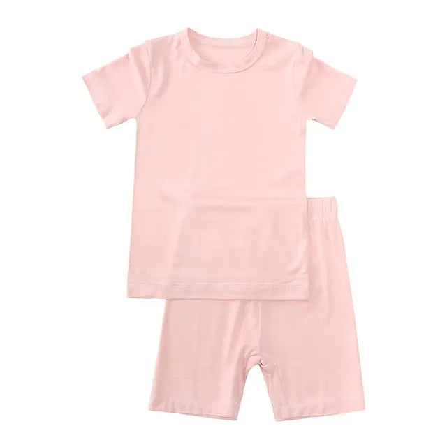 Bamboo Fiber Toddler Kids Pajamas Set