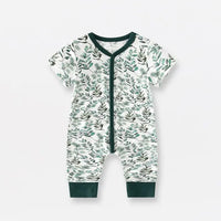 Thumbnail for Bamboo Fiber Baby Zippered Romper