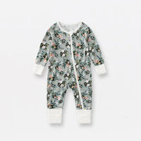 Thumbnail for Bamboo Fiber Baby Zippered Romper