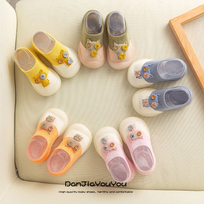 Baby Cat style cotton floor shoes - PepitoStore