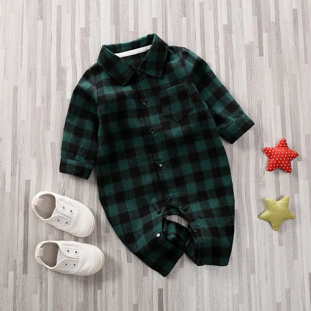 Baby Plaid Onesie Jumpsuit - PepitoStore