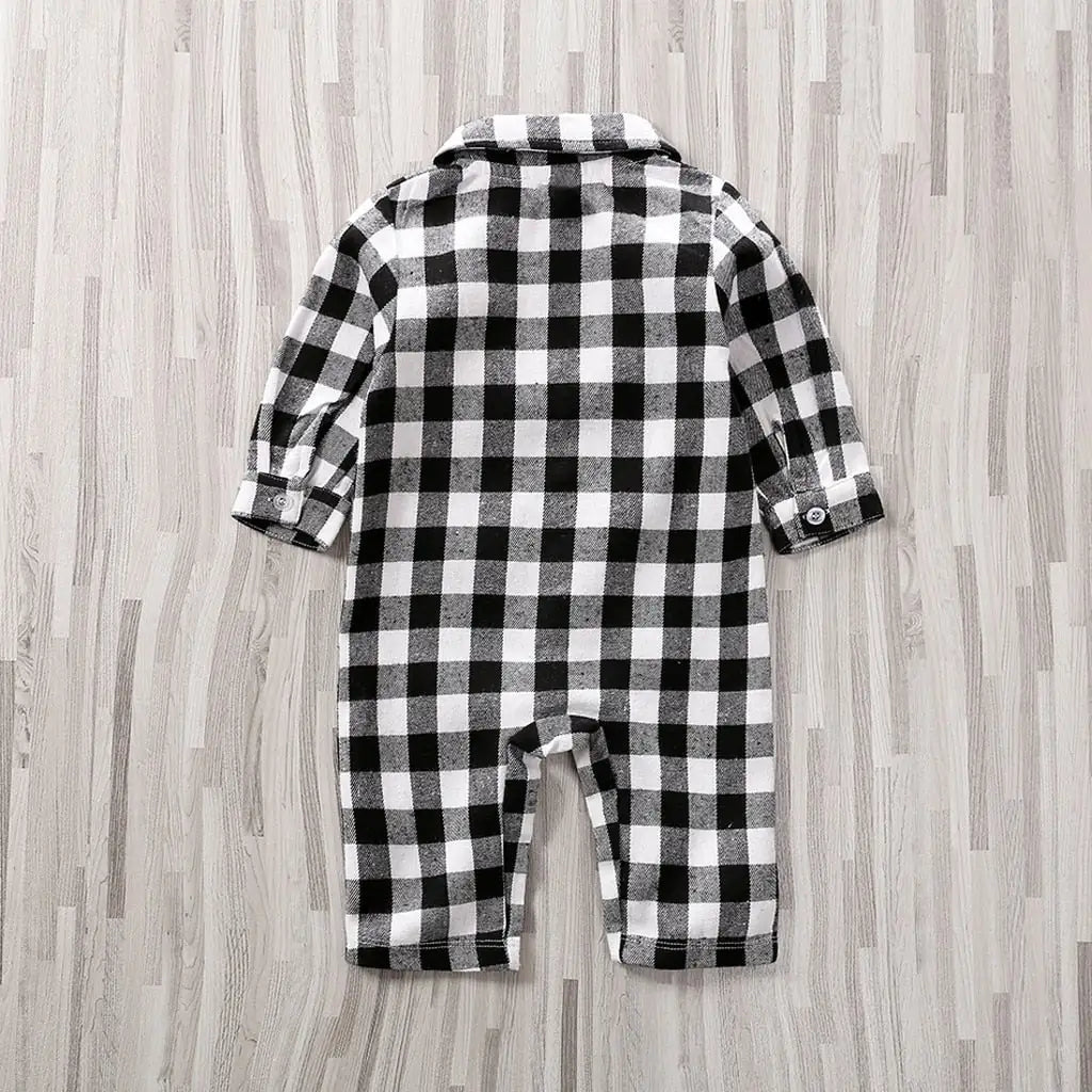 Baby Plaid Onesie Jumpsuit - PepitoStore