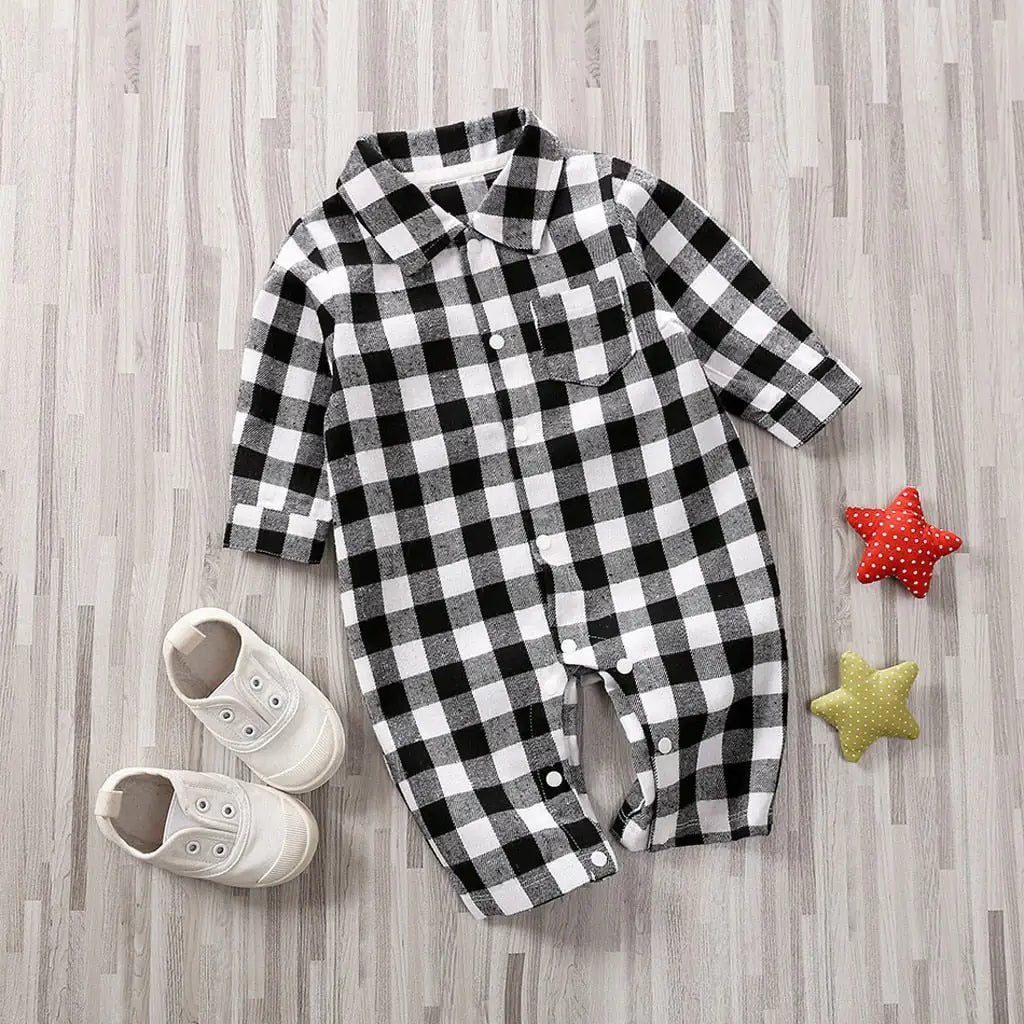 Baby Plaid Onesie Jumpsuit - PepitoStore