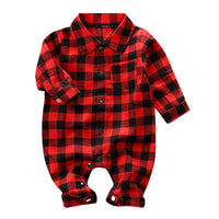 Thumbnail for Baby Plaid Onesie Jumpsuit - PepitoStore