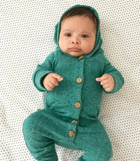 Thumbnail for Baby Toddler Hooded Romper - PepitoStore - 