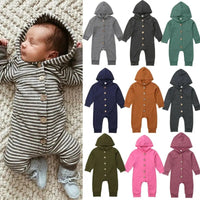 Thumbnail for Baby Toddler Hooded Romper - PepitoStore - 