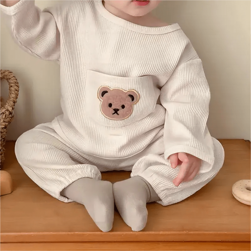 Bear Waffle Toddler Set - PepitoStore