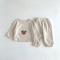 Thumbnail for Bear Waffle Toddler Set - PepitoStore