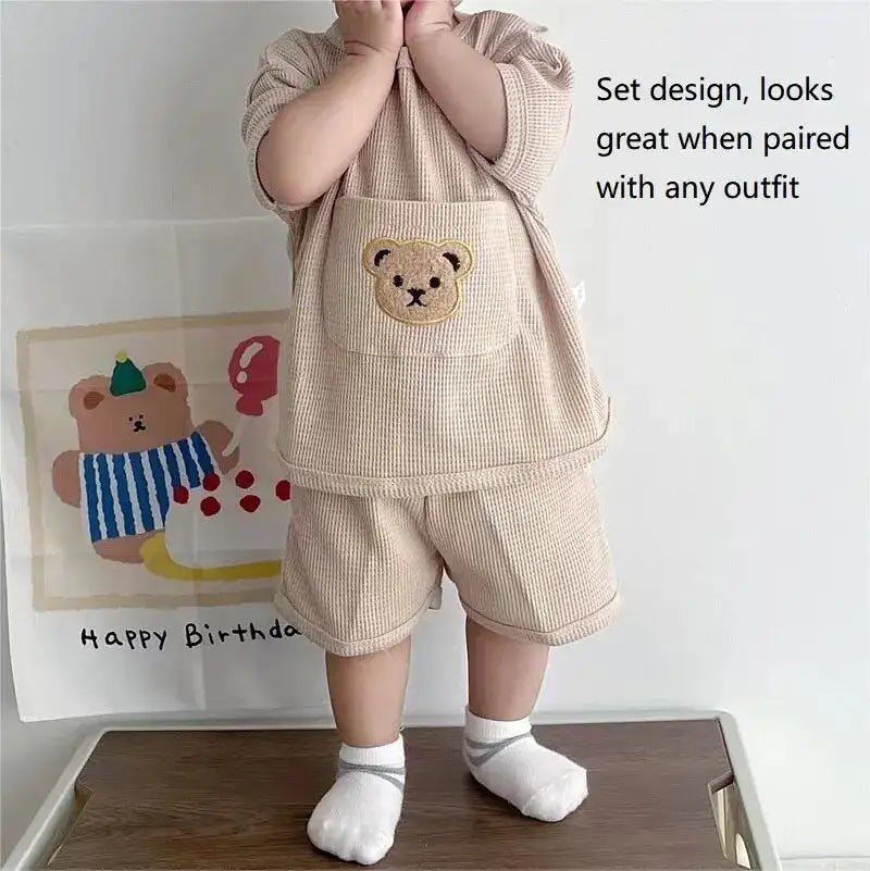 Bear Waffle Toddler Set - PepitoStore