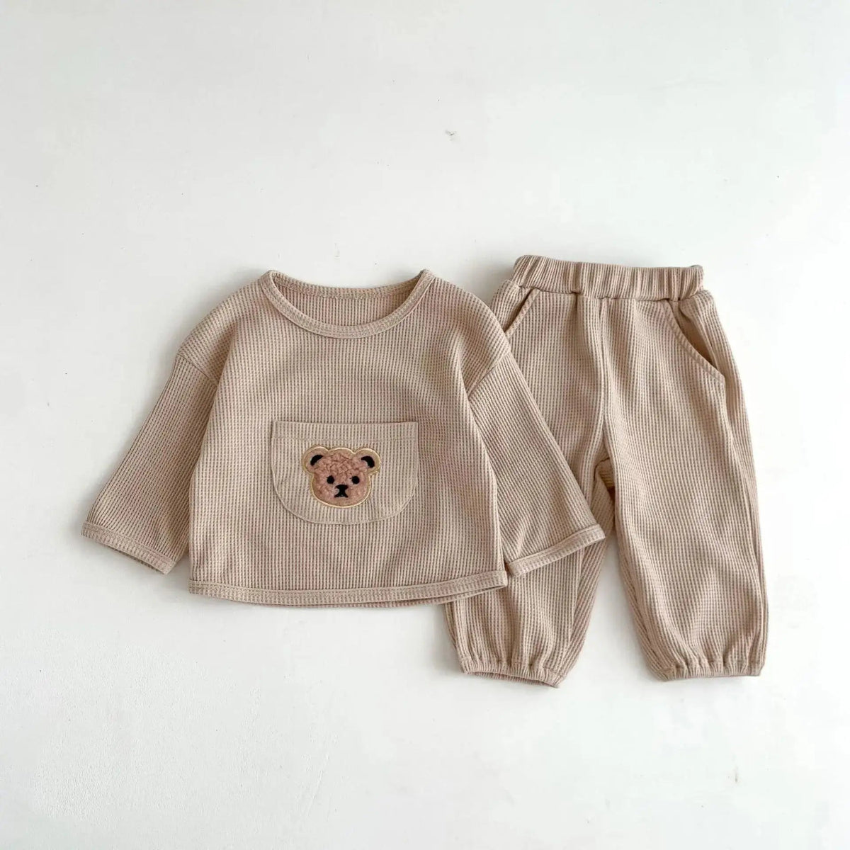 Bear Waffle Toddler Set - PepitoStore