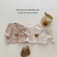 Thumbnail for Bear Waffle Toddler Set - PepitoStore