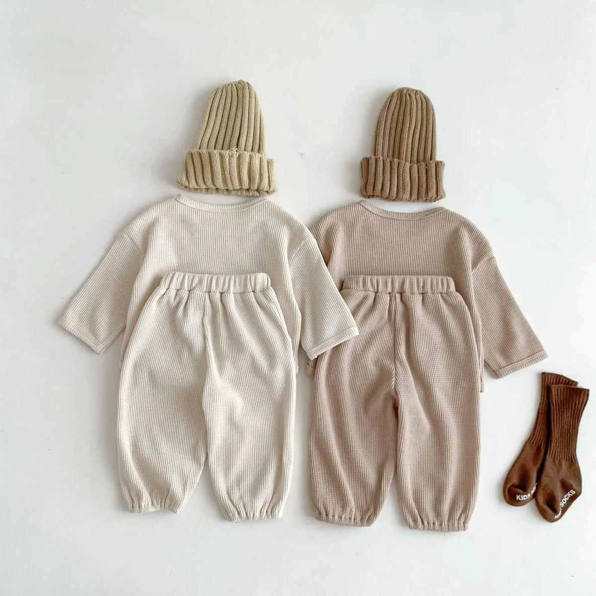 Bear Waffle Toddler Set - PepitoStore