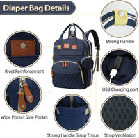 Thumbnail for Changing Station Diaper Backpack - PepitoStore