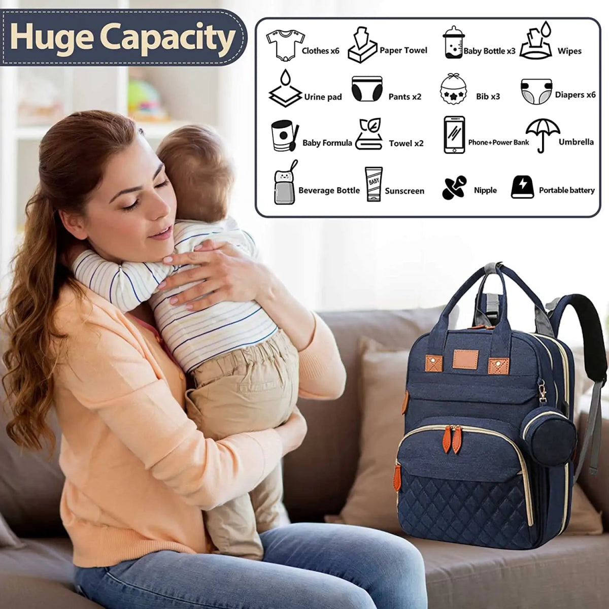 Changing Station Diaper Backpack - PepitoStore