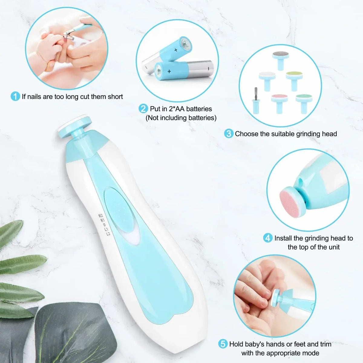 Electric Baby Nail Trimmer - PepitoStore - 