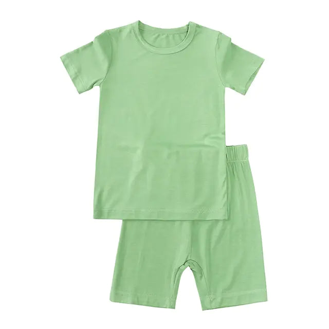 Bamboo Fiber Toddler Kids Pajamas Set