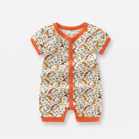 Thumbnail for Bamboo Fiber Baby Zippered Romper