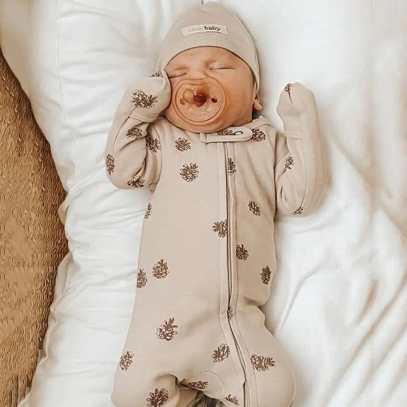 Newborn Baby Knitted Footie Jumpsuit - PepitoStore