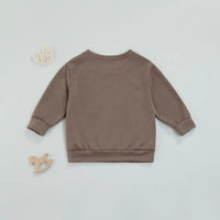 Thumbnail for Toddler Solid Letter Print Pullover - PepitoStore