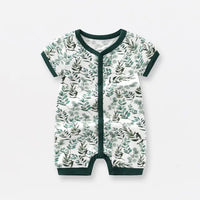 Thumbnail for Bamboo Fiber Baby Zippered Romper