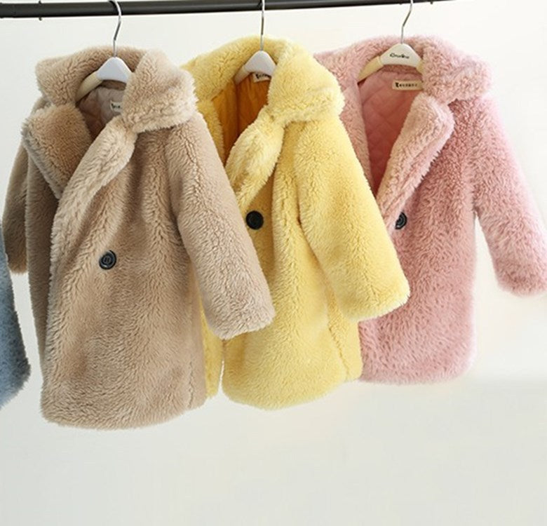 Big Kids Fur Coat In Autumn And Winter Coat - PepitoStore